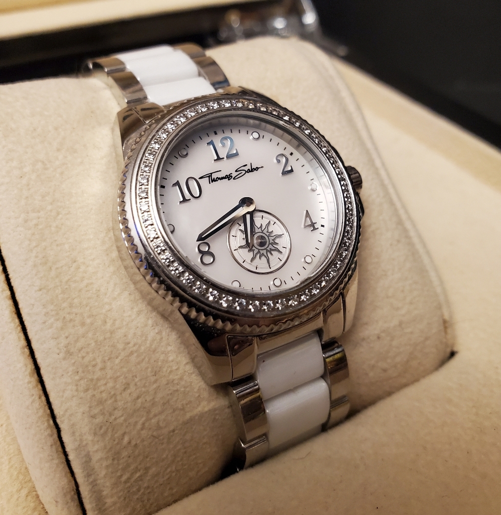 Thomas Sabo Ladies Glam Chic Ceramic Wristwatch - Picture 4 of 11